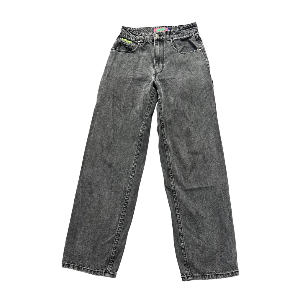 Empyre Tori Carpenter Jeans Womens 9 Washed Black Baggy Wide Leg Skater Pants